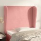 vidaXL Kopfteil mit Ohren Rosa 83x23x118/128 cm Samt vidaXL Kopfteil mit Ohren Rosa 83x23x118/128 cm Samt