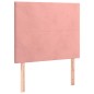 vidaXL Boxspringbett mit Matratze Rosa 80x200 cm Samt vidaXL Boxspringbett mit Matratze Rosa 80x200 cm Samt