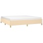 Bettgestell Creme 200x200 cm Stoff Bettgestell Creme 200x200 cm Stoff