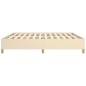 Bettgestell Creme 200x200 cm Stoff Bettgestell Creme 200x200 cm Stoff