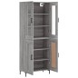 Highboard Grau Sonoma 69,5x34x180 cm Holzwerkstoff Highboard Grau Sonoma 69,5x34x180 cm Holzwerkstoff