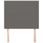vidaXL Kopfteile 2 Stk. Grau 100x5x78/88 cm Kunstleder