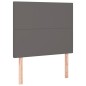 vidaXL Boxspringbett mit Matratze Grau 100x200 cm Kunstleder vidaXL Boxspringbett mit Matratze Grau 100x200 cm Kunstleder