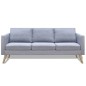 vidaXL Sofa Set 2-Sitzer und 3-Sitzer Stoff Hellgrau vidaXL Sofa Set 2-Sitzer und 3-Sitzer Stoff Hellgrau