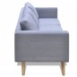 vidaXL Sofa Set 2-Sitzer und 3-Sitzer Stoff Hellgrau vidaXL Sofa Set 2-Sitzer und 3-Sitzer Stoff Hellgrau
