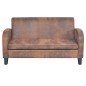 vidaXL Sofa-Set 2-tlg. Kunstleder in Wildleder-Optik Braun vidaXL Sofa-Set 2-tlg. Kunstleder in Wildleder-Optik Braun
