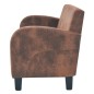 vidaXL Sofa-Set 2-tlg. Kunstleder in Wildleder-Optik Braun vidaXL Sofa-Set 2-tlg. Kunstleder in Wildleder-Optik Braun
