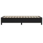 vidaXL Bettgestell Schwarz 90x190 cm Stoff vidaXL Bettgestell Schwarz 90x190 cm Stoff
