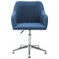 vidaXL Esszimmerstühle Drehbar 4 Stk. Blau Stoff vidaXL Esszimmerstühle Drehbar 4 Stk. Blau Stoff