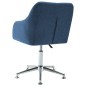 vidaXL Esszimmerstühle Drehbar 4 Stk. Blau Stoff vidaXL Esszimmerstühle Drehbar 4 Stk. Blau Stoff