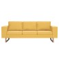vidaXL 2-tlg. Sofagarnitur Stoff Gelb vidaXL 2-tlg. Sofagarnitur Stoff Gelb