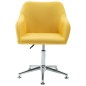 vidaXL Esszimmerstühle Drehbar 6 Stk. Gelb Stoff vidaXL Esszimmerstühle Drehbar 6 Stk. Gelb Stoff