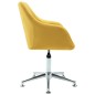 vidaXL Esszimmerstühle Drehbar 6 Stk. Gelb Stoff vidaXL Esszimmerstühle Drehbar 6 Stk. Gelb Stoff