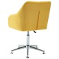 vidaXL Esszimmerstühle Drehbar 6 Stk. Gelb Stoff vidaXL Esszimmerstühle Drehbar 6 Stk. Gelb Stoff
