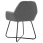 vidaXL Esszimmerstühle 6 Stk. Dunkelgrau Stoff vidaXL Esszimmerstühle 6 Stk. Dunkelgrau Stoff