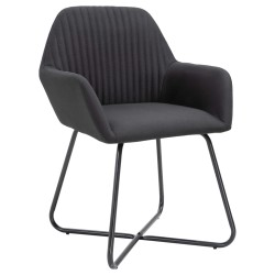 vidaXL Esszimmerstühle 4 Stk. Schwarz Stoff