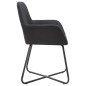 vidaXL Esszimmerstühle 4 Stk. Schwarz Stoff vidaXL Esszimmerstühle 4 Stk. Schwarz Stoff