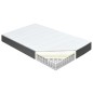 vidaXL Boxspringbett Dunkelgrau Stoff 140x200 cm vidaXL Boxspringbett Dunkelgrau Stoff 140x200 cm