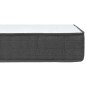 vidaXL Boxspringbett Dunkelgrau Stoff 140x200 cm vidaXL Boxspringbett Dunkelgrau Stoff 140x200 cm