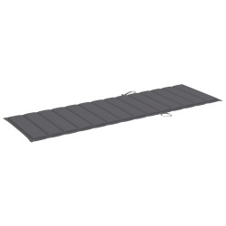 vidaXL Sonnenliege mit Auflage Akazie Massivholz 