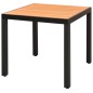 vidaXL 3-tlg. Garten-Essgruppe PVC Rattan Schwarz und Braun vidaXL 3-tlg. Garten-Essgruppe PVC Rattan Schwarz und Braun