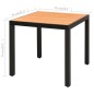 vidaXL 3-tlg. Garten-Essgruppe PVC Rattan Schwarz und Braun vidaXL 3-tlg. Garten-Essgruppe PVC Rattan Schwarz und Braun