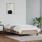Bettgestell Cappuccino-Braun 100x200 cm Kunstleder Bettgestell Cappuccino-Braun 100x200 cm Kunstleder