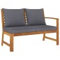 vidaXL 4-tlg. Garten-Lounge-Set mit Auflagen Massivholz Akazie vidaXL 4-tlg. Garten-Lounge-Set mit Auflagen Massivholz Akazie