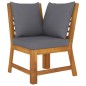 vidaXL 4-tlg. Garten-Lounge-Set mit Auflagen Massivholz Akazie vidaXL 4-tlg. Garten-Lounge-Set mit Auflagen Massivholz Akazie
