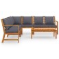 vidaXL 6-tlg. Garten-Lounge-Set mit Auflagen Massivholz Akazie vidaXL 6-tlg. Garten-Lounge-Set mit Auflagen Massivholz Akazie