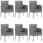 vidaXL 7-tlg. Garten-Essgruppe Poly Rattan Anthrazit und Grau vidaXL 7-tlg. Garten-Essgruppe Poly Rattan Anthrazit und Grau