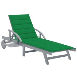 vidaXL Sonnenliege mit Auflage Akazie Massivholz 