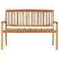 vidaXL Stapelbare Gartenbank mit Auflage 128,5 cm Massivholz Teak vidaXL Stapelbare Gartenbank mit Auflage 128,5 cm Massivholz Teak