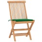 vidaXL 3-tlg. Garten-Essgruppe mit Kissen Klappbar Massivholz Teak vidaXL 3-tlg. Garten-Essgruppe mit Kissen Klappbar Massivholz Teak