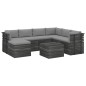 vidaXL 8-tlg. Garten-Sofagarnitur aus Paletten mit Kissen Kiefernholz vidaXL 8-tlg. Garten-Sofagarnitur aus Paletten mit Kissen Kiefernholz