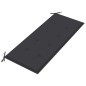 vidaXL Klappbare Gartenbank mit Auflage 118 cm Bambus vidaXL Klappbare Gartenbank mit Auflage 118 cm Bambus