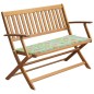 vidaXL Gartenbank mit Auflage 120 cm Massivholz Akazie vidaXL Gartenbank mit Auflage 120 cm Massivholz Akazie