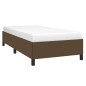 Bettgestell Dunkelbraun 90x190 cm Stoff Bettgestell Dunkelbraun 90x190 cm Stoff