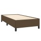 Bettgestell Dunkelbraun 90x190 cm Stoff Bettgestell Dunkelbraun 90x190 cm Stoff