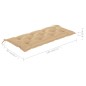 vidaXL Gartenbank mit Auflage 120 cm Bambus vidaXL Gartenbank mit Auflage 120 cm Bambus
