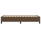 Bettgestell Dunkelbraun 90x190 cm Stoff Bettgestell Dunkelbraun 90x190 cm Stoff