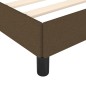 Bettgestell Dunkelbraun 90x190 cm Stoff Bettgestell Dunkelbraun 90x190 cm Stoff