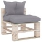 vidaXL Outdoor-Mittelsofa Paletten mit Kissen Kiefernholz vidaXL Outdoor-Mittelsofa Paletten mit Kissen Kiefernholz