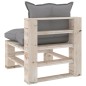 vidaXL Outdoor-Mittelsofa Paletten mit Kissen Kiefernholz vidaXL Outdoor-Mittelsofa Paletten mit Kissen Kiefernholz