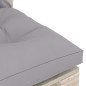 vidaXL Outdoor-Mittelsofa Paletten mit Kissen Kiefernholz vidaXL Outdoor-Mittelsofa Paletten mit Kissen Kiefernholz
