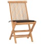 vidaXL 3-tlg. Garten-Essgruppe mit Kissen Klappbar Massivholz Teak vidaXL 3-tlg. Garten-Essgruppe mit Kissen Klappbar Massivholz Teak