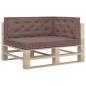 vidaXL Palettenkissen 3-tlg. Taupe Baumwolle vidaXL Palettenkissen 3-tlg. Taupe Baumwolle