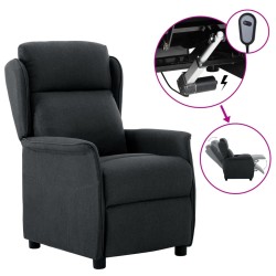 vidaXL Relaxsessel Elektrisch Dunkelgrau Stoff