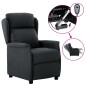 vidaXL Relaxsessel Elektrisch Dunkelgrau Stoff vidaXL Relaxsessel Elektrisch Dunkelgrau Stoff