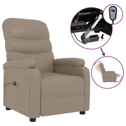 vidaXL Relaxsessel Elektrisch Cappuccino-Braun Kunstleder